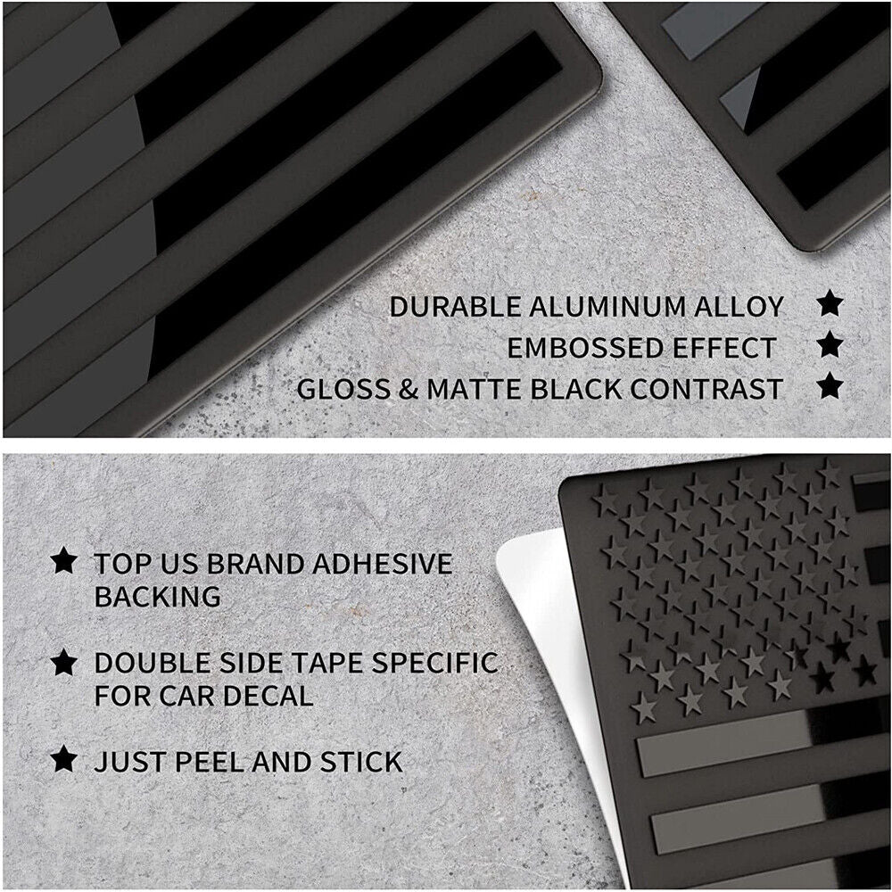 2PC American Flag Car Adhesive Decal 3X5 Heavy Duty for Car Truck SUV Waterproof