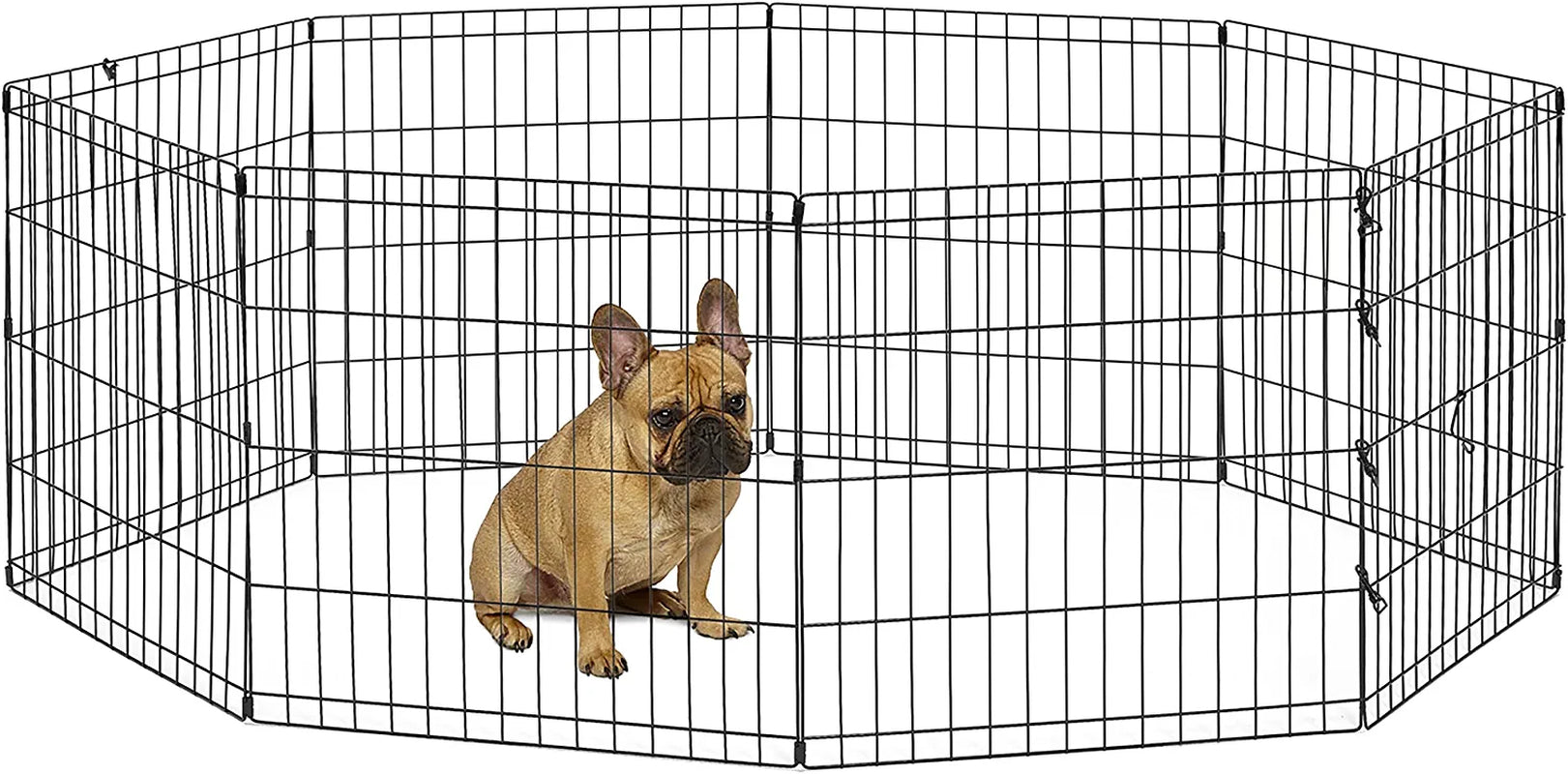 New World Pet Products B550-24 Foldable Exercise Pet Playpen, Black, Small/24 Inch X 24 Inch
