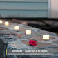 Homemory 48-Pack Battery Tea Lights Bulk, Long-Lasting Tea Lights Battery Operated, Flameless Flickering Romantic Wedding Candles for Wedding Proposal Anniversary Holiday Decor, Dia 1-2/5'', H 1-1/4''