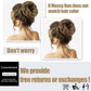 1PCS Messy Hair Bun Hair Scrunchies Extension Curly Wavy Messy Synthetic Chignon for Women Updo Hairpiece