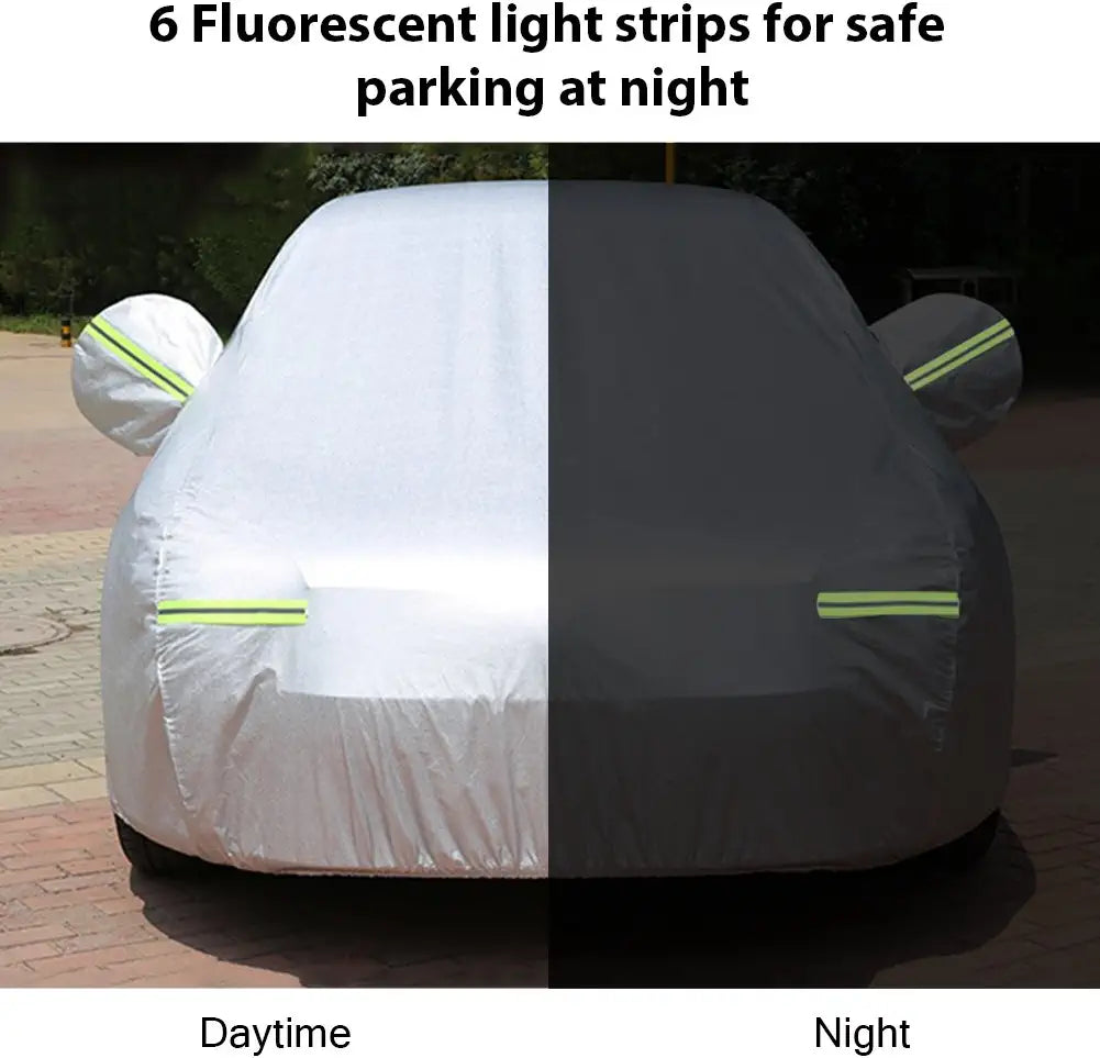 Bliifuu Car Cover,Suv Protection Cover Breathable Outdoor Indoor for All Season All Weather Waterproof/Windproof/Dustproof/Scratch Resistant Outdoor UV Protection Fits SUV Car (190''Lx75''Wx72''H)