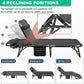 Sleeping Cots Bed with Mattress & Pillow, Portable Folding Bed Cot, Folding Camping Cot, Adjustable 4-Position Folding Lounge Chair