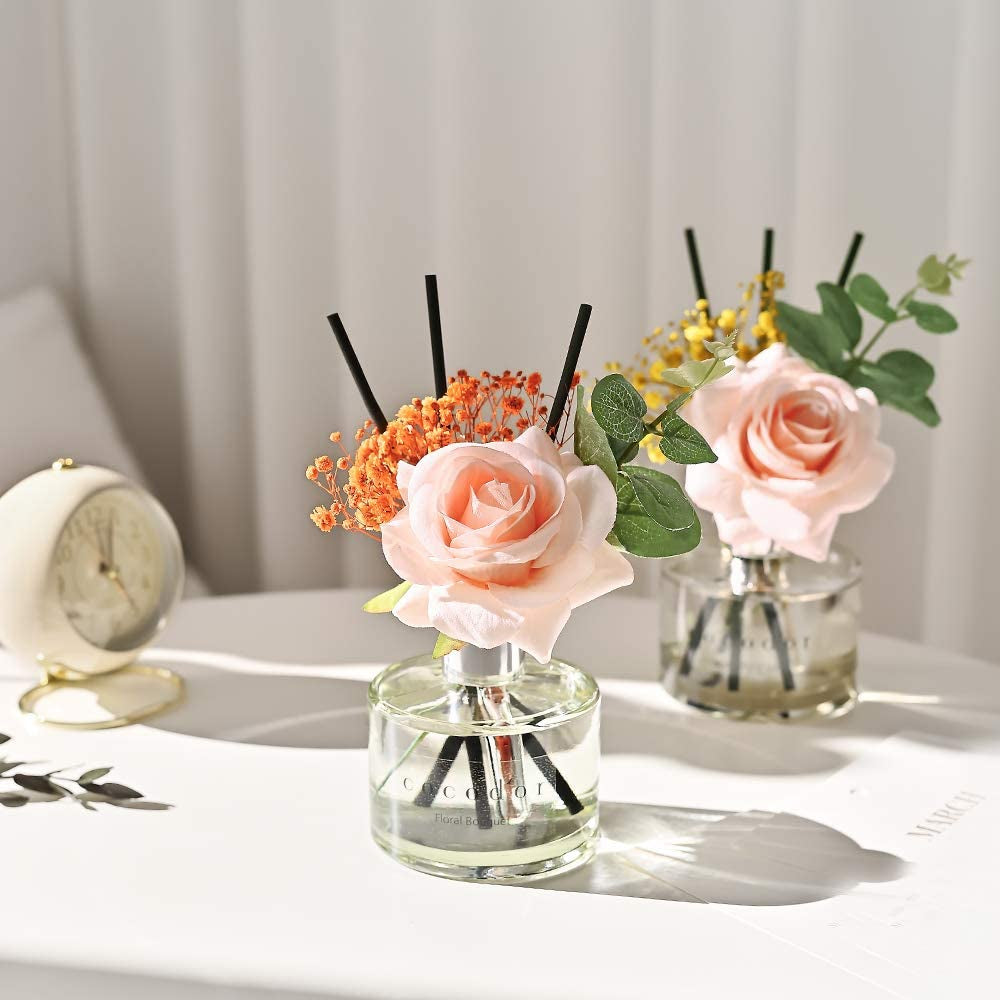 COCODOR Rose Flower Reed Diffuser/Rose Perfume/6.7Oz(200Ml)/1 Pack/Reed Diffuser, Reed Diffuser Set, Oil Diffuser & Reed Diffuser Sticks, Home Decor & Office Decor, Fragrance and Gifts