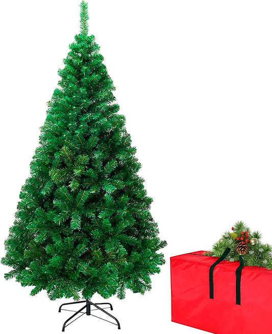 4Ft Christmas Tree Artificial Decorations, Premium Xmas Trees with Storage Bag, Easy Assembly Spruce 240 Branch Tips Decor for Holiday, Home, Indoor, Office, Arbolitos De Navidad Includes Metal Stand