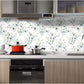 93042 Peel and Stick Wallpaper Green/White Eucalyptus Leaf Floral Wall Mural Home Nursery Boho Decor 17.7In X 32.8Ft