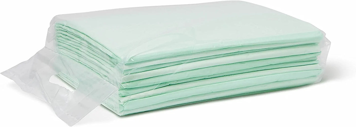 Heavy Absorbency 36" X 36" Quilted Bed Pads, Large Disposable Underpads, 50 per Case, Fluff and Polymer Core, Great Protection for Beds, Furniture, Surfaces