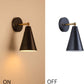 Modern Black Wall Sconces Lighting, 2 Pack Gold Rustic Wall Sconce Fixture Farmhouse Wall Lamp Simplicity Bronze Finish Arm Swing Industrial Wall Lights for Bedroom,Living Room,Reading,Kitchen