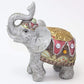 Feng Shui 4" Light Gray Elephant Figurine Wealth Lucky Figurine Gift & Home Decor