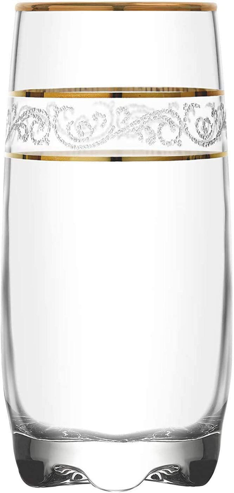 6-Piece Gold Glass Cup Set (Tall Glass (Set of 6))