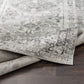 Desta Vintage Oriental Area Rug, 5'3" X 7'3", Charcoal