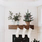 24 Inch 2 FT Pre-Lit Snowy Mini Christmas Tree, DESPAS Flocked Small Tabletop Christmas Tree with 20 LED Lights Red Berries Pine Cones and Cloth Bag Base Xmas Decorations for Holiday Party Home