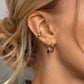 Gold Ear Cuff Earring 18K Gold Plated Non Pierced Ear Cartilage Clip on Wrap Hoop Tiny Chunky Blod Thick Simple Minimalist Handmade Delicate Hypoallergenic Ear Cuff Fake Earrings Women Gift
