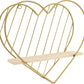Gold Wall Shelf Metal Heart Floating Shelves Bedside Cute Romantic Modern Wall Cute Unique Gifts for Nursery Room Kids Children Room Bedroom Bathroom Living Room…