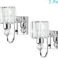 Modern Crystal Indoor Wall Sconce 2-Packs Modern Crystal Wall Light Fixtures for Indoor Living Room Bedroom Hallway