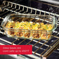 8-Piece Brilliance Glass Food Storage Containers with Lids for Lunch, Meal Prep, and Leftovers, Dishwasher and Oven Safe, Clear/Grey