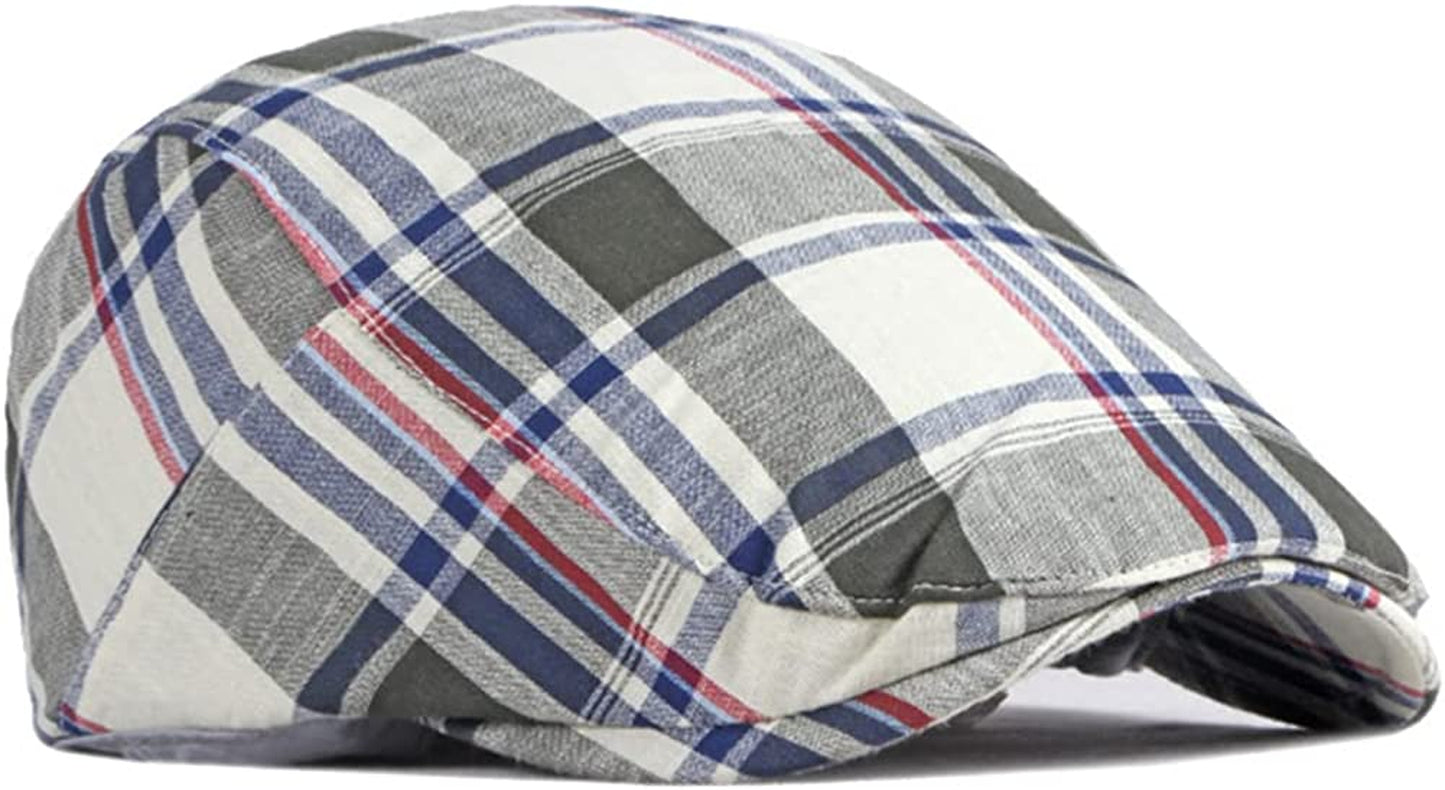 Men’S Newsboy Gatsby Hat Vintage Beret Flat Ivy Cabbie Driving Hunting Cap for Boyfriend Gift