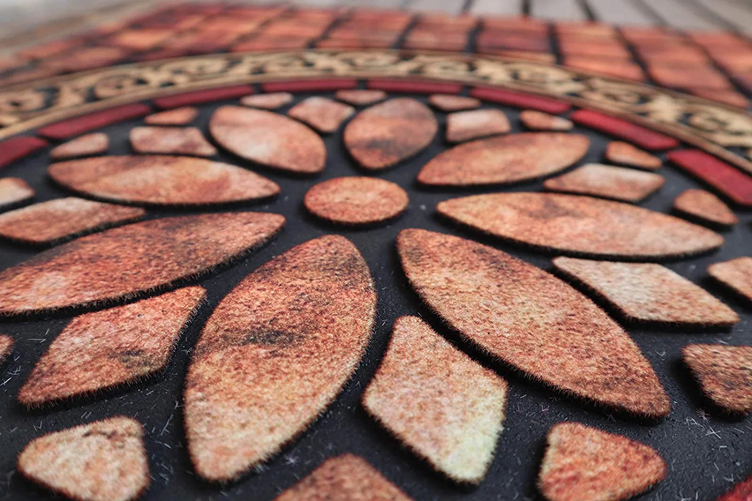 Entrance Door Mat Large 24 X 36 Inch Entry Way Doormat Front Door Rug Outdoor Heavy Duty Welcome Mat, Non Slip Rubber Back Low Profile for Garage, Patio, High Traffic Area, Rectangle Style