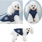 Pet Jacket, Dog Coat Harness Winter Warm Vest Jacket Waterproof Cotton Costume for Puppy Small Medium Dogs (M, Blue)