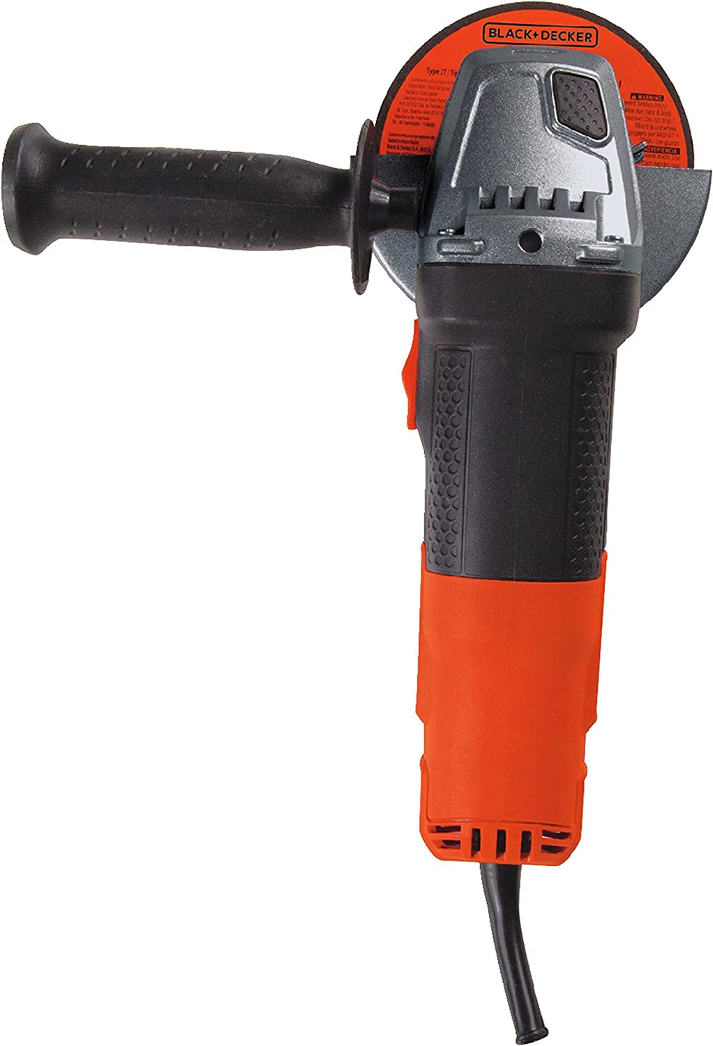 BLACK+DECKER Angle Grinder Tool, 4-1/2-Inch, 6 Amp (BDEG400)