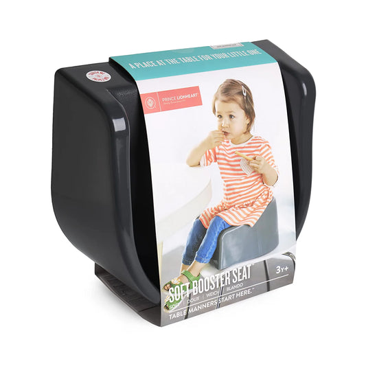 Soft Booster Seat, Charcoal Grey , 4X7.2X13.8 Inch (Pack of 1)