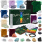 Crystals and Healing Stones for Positive Energy - Bulk Set 33 Real Gemstones and Crystals Raw Rocks Necklace Bracelet - Chakra Crystals for Beginners Manifesting Spiritual Care Witchcraft Accessories