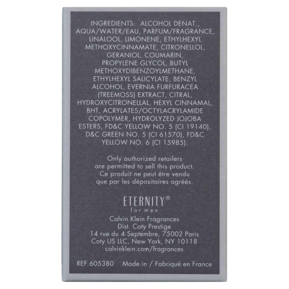 Eternity Eau De Toilette, Cologne for Men, 1 Oz