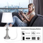 Modern Dimmable Table Lamps for Living Room Set of 2, 20" Touch Control Bedside Lamp with USB Charging Ports, Farmhouse Lamp for Nightstand with Fabric Shade for Bedroom, Bulbs Included(5000K)