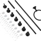 5-Piece Bathroom Set - Standard, Black