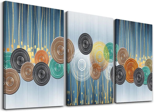 Abstract Canvas Wall Art for Living Room Boho Wall Decor for Bedroom Fashion Wall Decorations for Bathroom Art Office Wall Paintings Minimalist Abstract Wall Pictures Artwork Home Decoration 3 Pieces