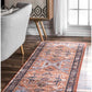 Florence Vintage Persian Runner Rug, 2' 8" X 8', Rust Red