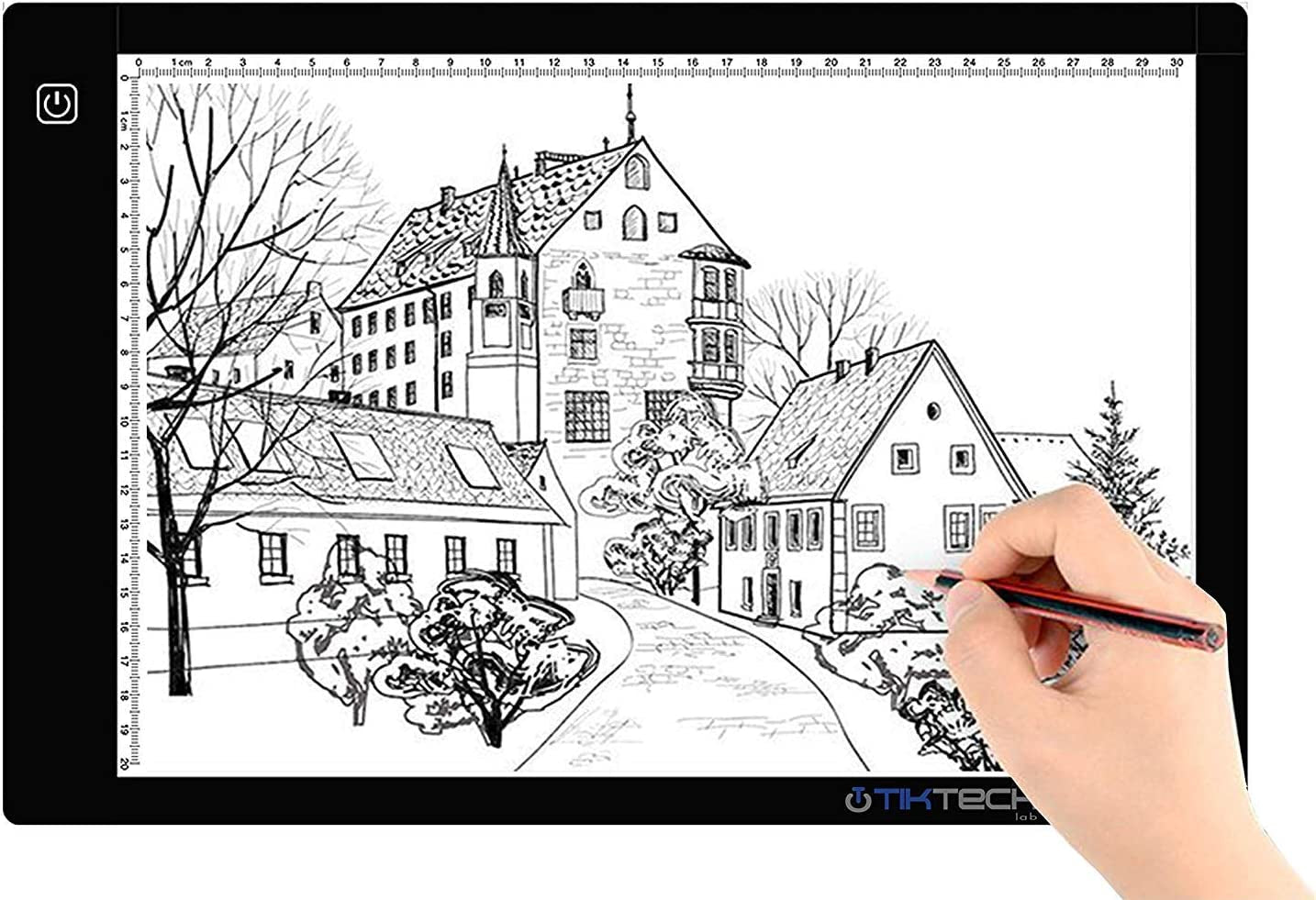 A4 Ultra-Thin Portable LED Light Box Tracer USB Power Cable Dimmable Brightness LED Artcraft Tracing Light Pad for Artists Drawing Sketching Animation Stencilling X-Rayviewing