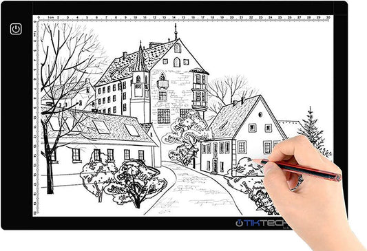 A4 Ultra-Thin Portable LED Light Box Tracer USB Power Cable Dimmable Brightness LED Artcraft Tracing Light Pad for Artists Drawing Sketching Animation Stencilling X-Rayviewing