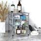 Stackable 3 Tier Sliding Basket Organizer Drawer, Chrome