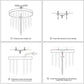 3 Lights Mini Crystal Flushmount Chandelier Fixture, Crystal Ceiling Lamp, H10.4" X W9.8", Elegant Modern Flush Mount Ceiling Light for Bedroom, Hallway, Bar, Living Room, Dining Room, Chrome(G9 Base)