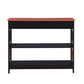 Convenience Concepts Oxford 1 Drawer Console Table, Cherry/Black