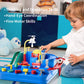 TEMI Kids Race Track Toys for Boy Car Adventure Toy for 3 4 5 6 7 Years Old Boys Girls, Puzzle Rail Car, City Rescue Playsets Magnet Toys W/ 3 Mini Cars, Preschool Educational Car Games Gift Toys