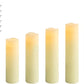 Battery Operated Flameless Candle Set of 9 Real Wax Pillar Decorative Led Fake Candles with Remote Control and Timer