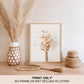 Boho Wall Art Modern Farmhouse Bathroom Decor Cute Pampas Grass Wall Decor Botanical Prints Beige Room Aesthetic Neutral Kitchen Bedroom Decor Set of 4(UNFRAMED 8X10In)