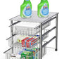 Stackable 3 Tier Sliding Basket Organizer Drawer, Chrome