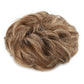 1PCS Messy Hair Bun Hair Scrunchies Extension Curly Wavy Messy Synthetic Chignon for Women Updo Hairpiece (Light Golden Brown & Pale Golden Blonde)
