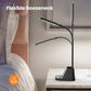 LED Desk Lamp with USB Charging Port, Small Desk Lamps for Home Office,  Desk Light for Bedrooms, Black Office Lamp for Small Spaces, 650LM, Gooseneck, Pen Holder, Study Lamps for College Dorm Room