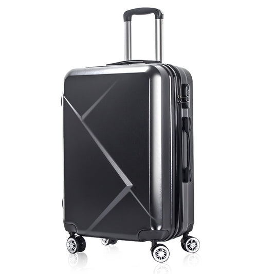 Carry-On 20" Hardside Luggage with Ergonomic Handles and Spinner Wheels, Black