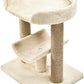 Top Platform Cat Tree with Scratching Post - 18 X 14 X 22 Inches, Beige