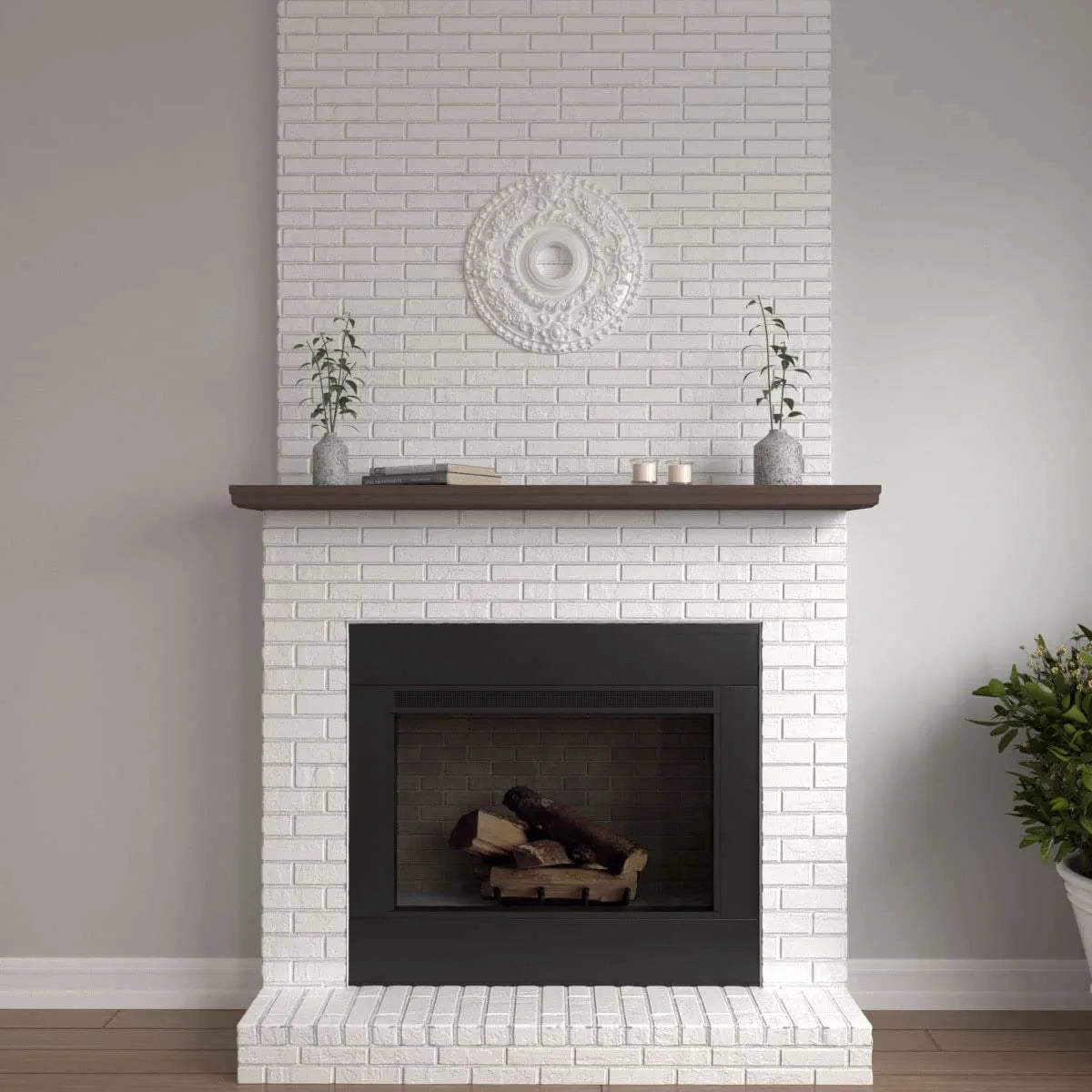 CM18RO Rose Ceiling Medallion, 18"OD X 3 1/2"ID X 1 1/2"P, Factory Primed