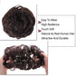 Messy Hair Bun Hair Scrunchies Extension 1PCS Curly Wavy Messy Synthetic Chignon for Women Updo Hairpiece