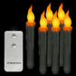 6Pcs 6.7'' Flickering Battery Operated Candlesticks Window LED Flameless Candles