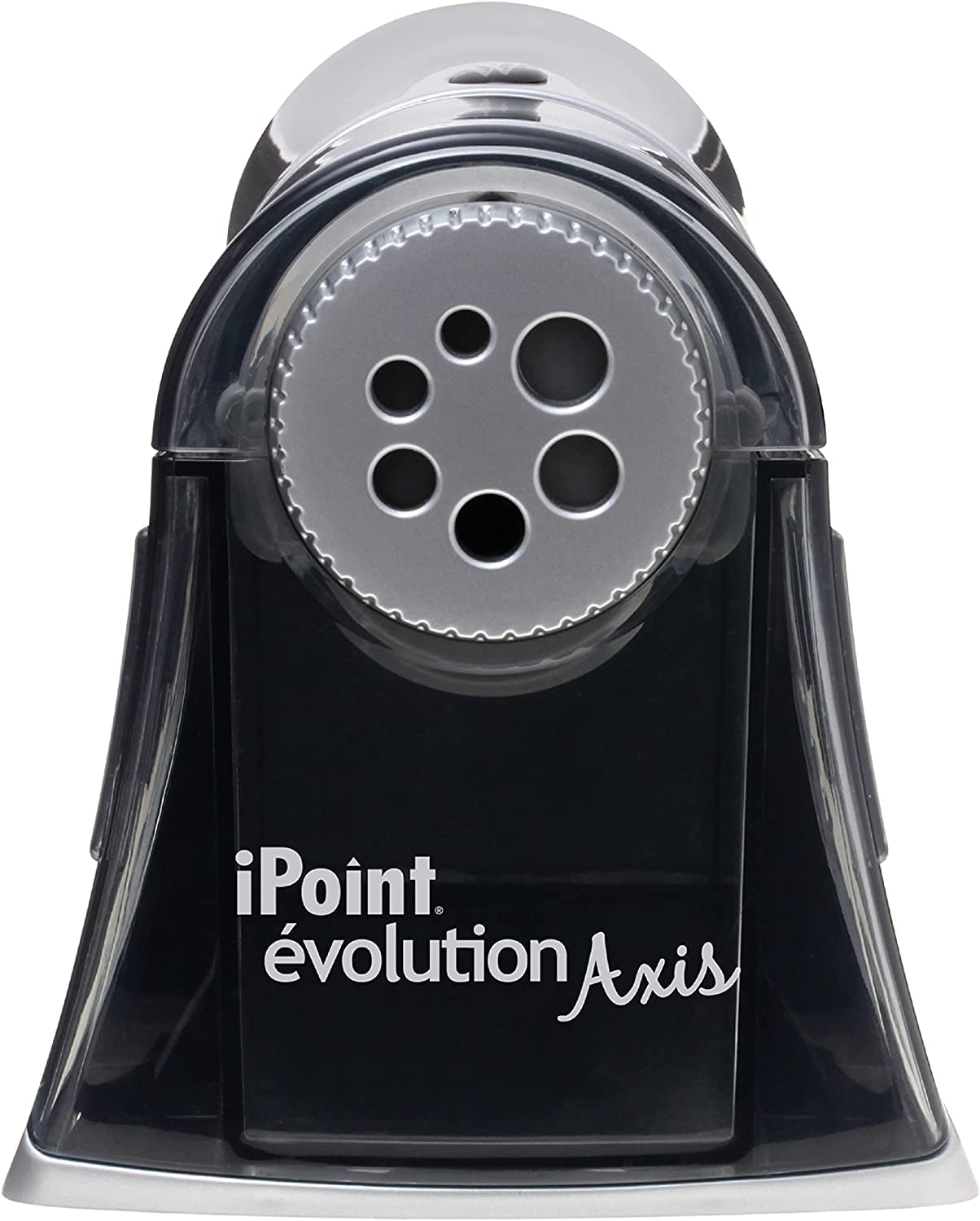 Westcott Electric Ipoint Evolution Axis Heavy Duty Classroom Pencil Sharpener, Black and Silver