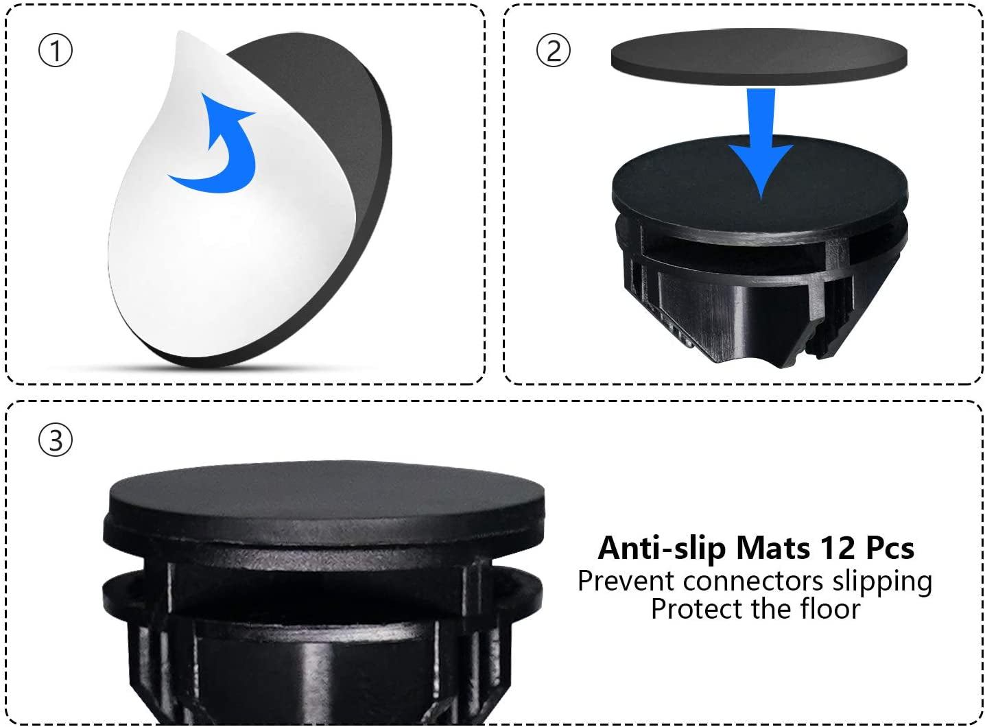 Pet Playpen, Small Animal Cage Indoor Portable Metal Wire Yd Fence for Small Animals, Guinea Pigs, Rabbits Kennel Crate Fence Tent, Black, (12Panels)