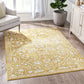 Della Gold Vintage Medallion Pattern Area Rug 5X7 (5'3" X 7'2")