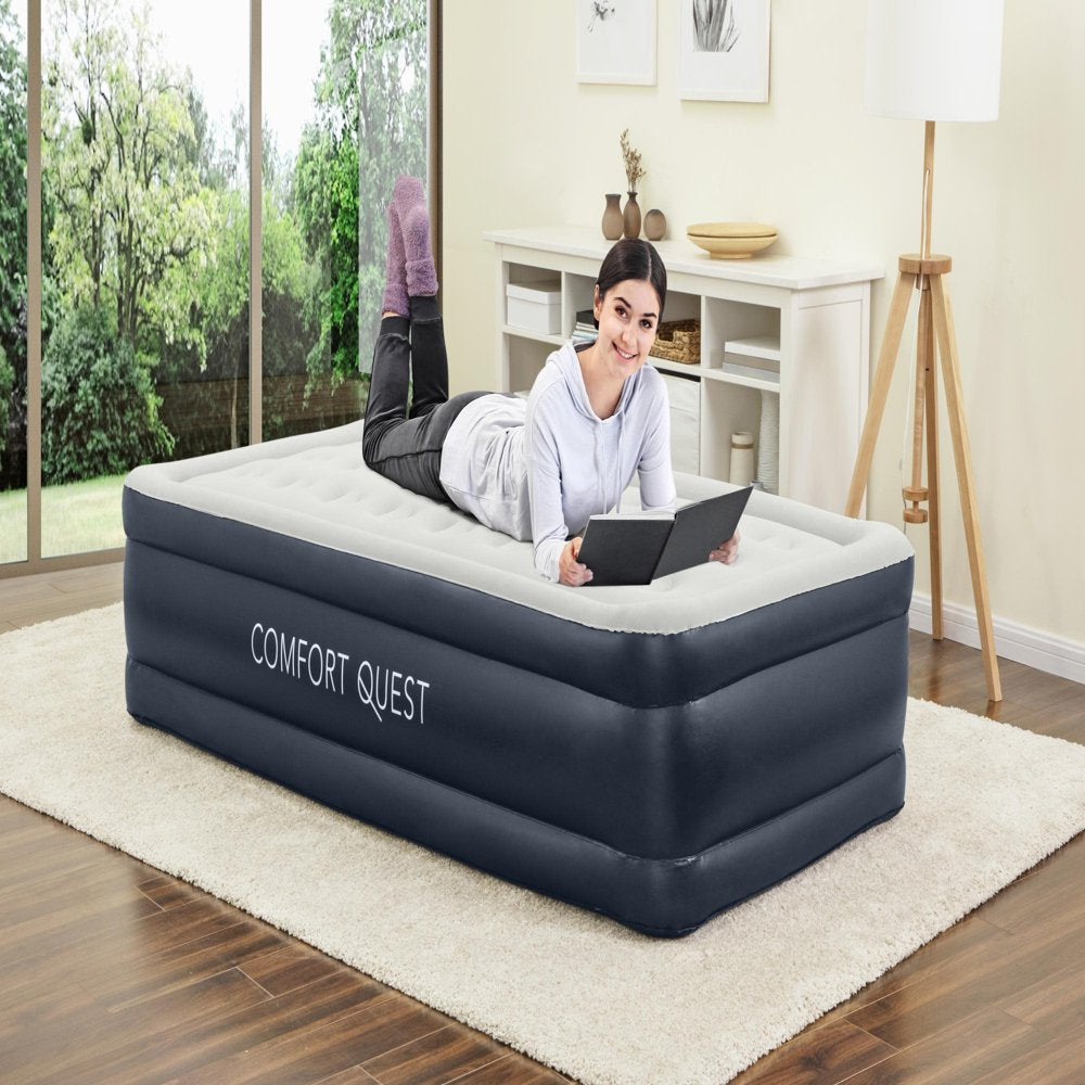 Bestway Comfort Quest 18" Twin Air Mattress with Built-In Pump